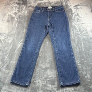 LL Bean‎ Classic Fit Fleece Lined Jeans Womens 6 Reg Straight Leg Mid Rise